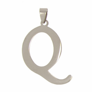 Stainless steel pendant letter Q