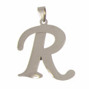 Stainless steel pendant letter R
