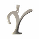 Stainless steel pendant letter Y