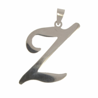 Stainless steel pendant letter Z