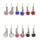 Brisurohrringe Edelstahl, verschiedene Farben