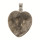 Pendant heart, black labradorit, 25mm