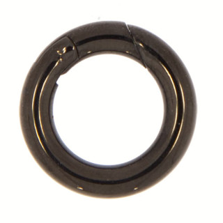 Verschlussring, 18mm, Edelstahl, Schwarz