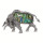 Pendant/brooch bull, Abalone - only 4pcs left!