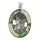 Pendant/brooch oval, Shell/Abalone