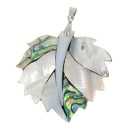 Pendant/brooch leaf, Shell/Abalone