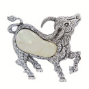 Pendant/brooch goat, Shell - only 5pcs left!