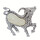 Pendant/brooch goat, Shell - only 5pcs left!