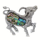 Pendant/brooch goat, Abalone - only 6pcs left!