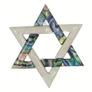 Pendant/brooch star, Shell/Abalone
