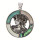 Pendant/brooch round, Shell/Abalone