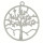 Anhänger Lebensbaum, 55mm, Silber matt