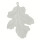 pendant leaf, 67x49mm, silver matt