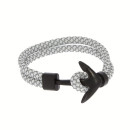 Fashionable bracelet, white-grey