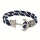Fashionable bracelet, blue-white
