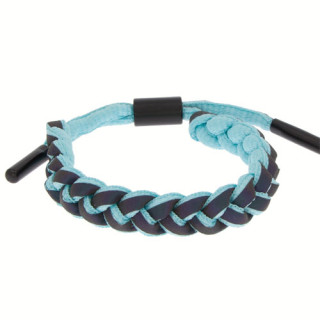 Fashionable bracelet, light blue-black