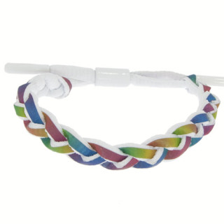 Fashionable bracelet, white-multicolour