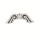 100 Pendant / Charms Angel wings, Silver