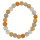 Glass bracelet, 8mm, mixed colours