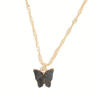NecklaceButterfly, gold-anthracite