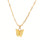NecklaceButterfly, gold-yellow