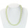 magnetic bead necklace, 8mm light green