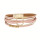Fashionable leather bracelet with magnetic clasp