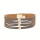 Fashionable leather bracelet with magnetic clasp