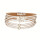 Fashionable leather bracelet with magnetic clasp