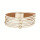 Fashionable leather bracelet with magnetic clasp