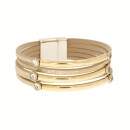 Mehrsträngiges Lederarmband mit Magnetverschluss -...