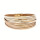 Fashionable leather bracelet with magnetic clasp