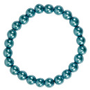 Magnetic bead bracelet blue, 8mm