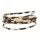 Fashionable leather bracelet with magnetic clasp