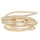 Leather bracelet, 40cm, with shell + magnetic clasp