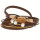 Lederarmband, 40cm, mit Achat und Magnetverschluss