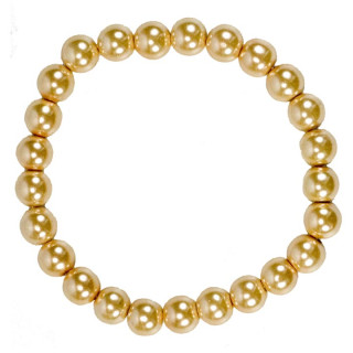 magnetic bead bracelet beige-brown, 8mm