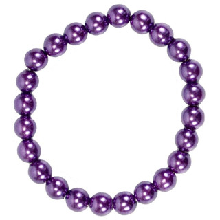 Magnetic bead bracelet purple, 8mm
