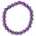 Magnetic bead bracelet purple, 8mm