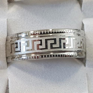 Stainless steel ring, silver