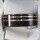 Stainless steel ring, silver-black