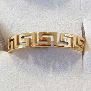 Stainless steel ring, gold