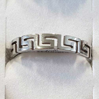 Stainless steel ring, silver