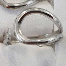 Stainless steel ring, silver