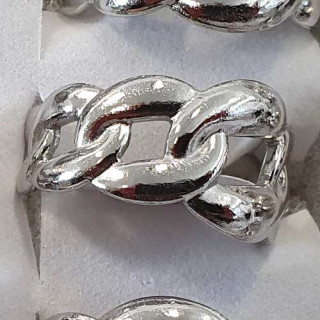 Stainless steel ring, silver