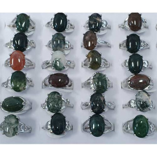 Sortiment Ringe Indischer Achat