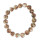 Glass bracelet, 10mm, Brown-white