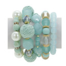 Fashionable bracelet set, turqouise