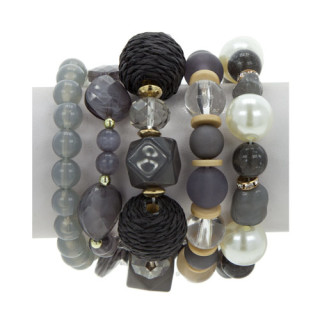 Fashionable bracelet set, grey