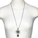 Long necklace, anthracite